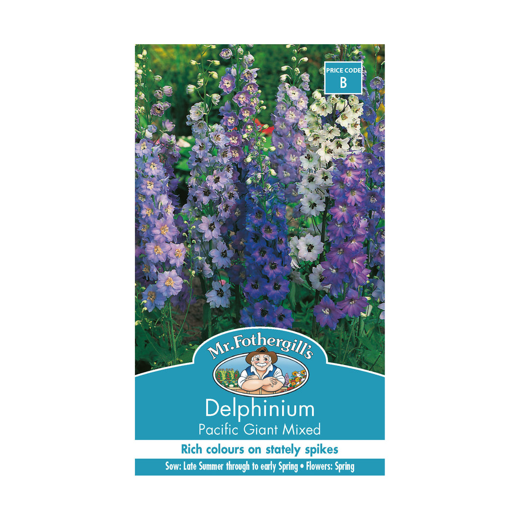 Delphinium 'Pacific Giant Mixed' seeds