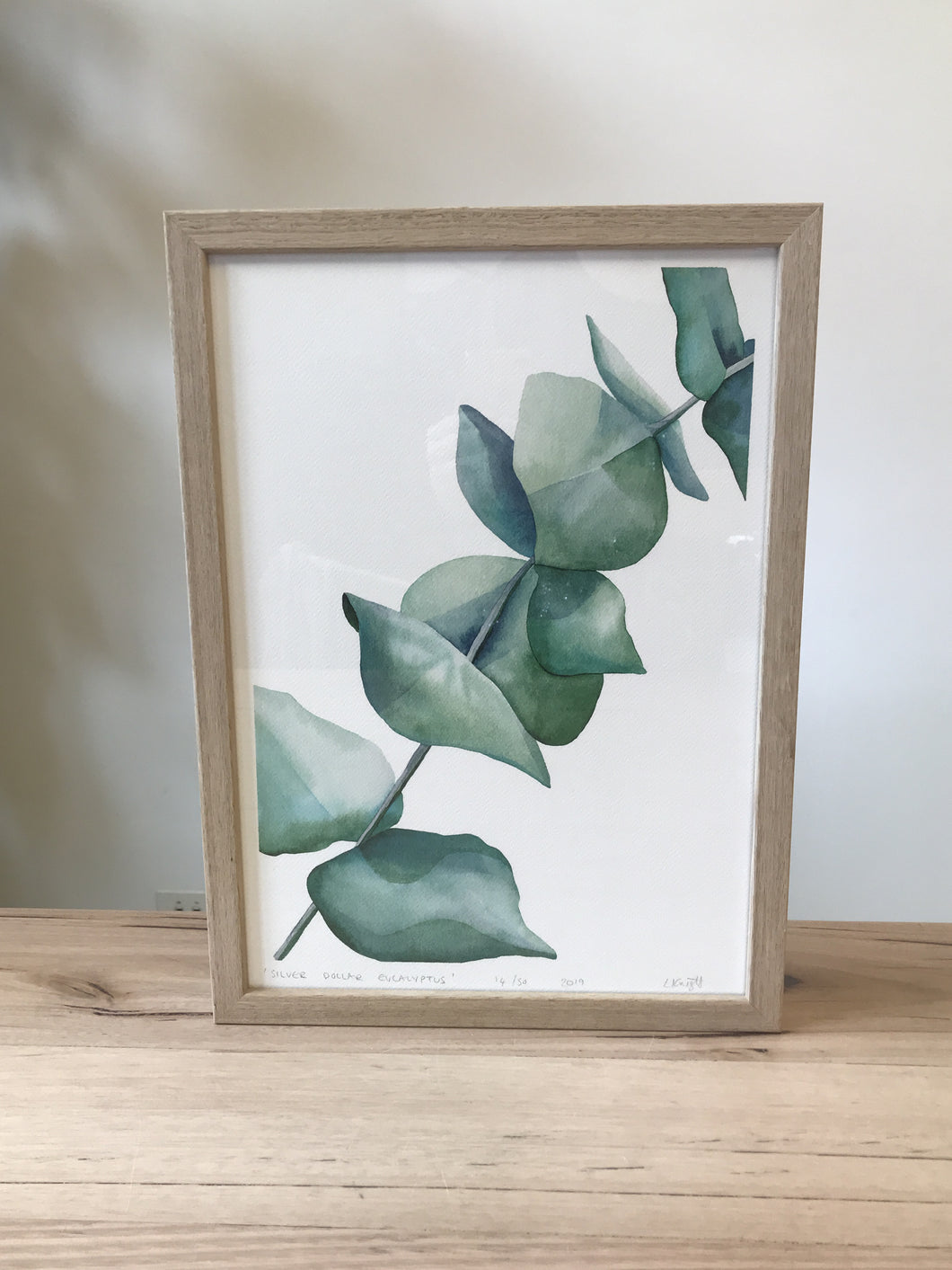 Lyndsey Knight 'Silver Dollar Eucalyptus' framed print