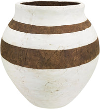 Load image into Gallery viewer, Raven Planter White &amp; Brown
