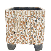 Load image into Gallery viewer, Saylor Planter White &amp; Blue

