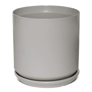 Cylinder Pot Matte Grey