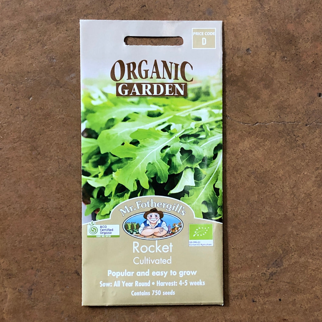 Rocket 'Cultivated' Organic Seeds