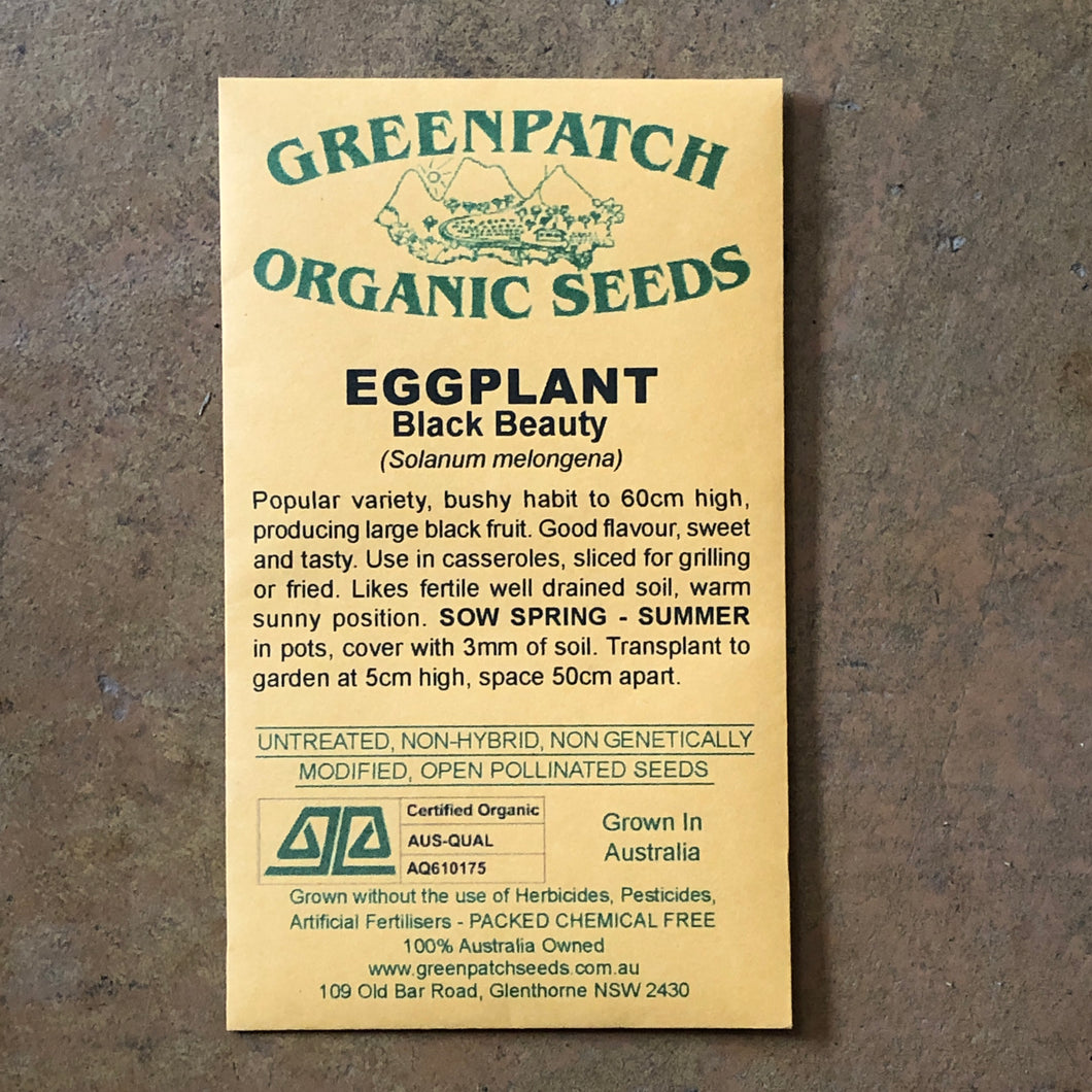 Eggplant 'Black Beauty' Greenpatch Seeds