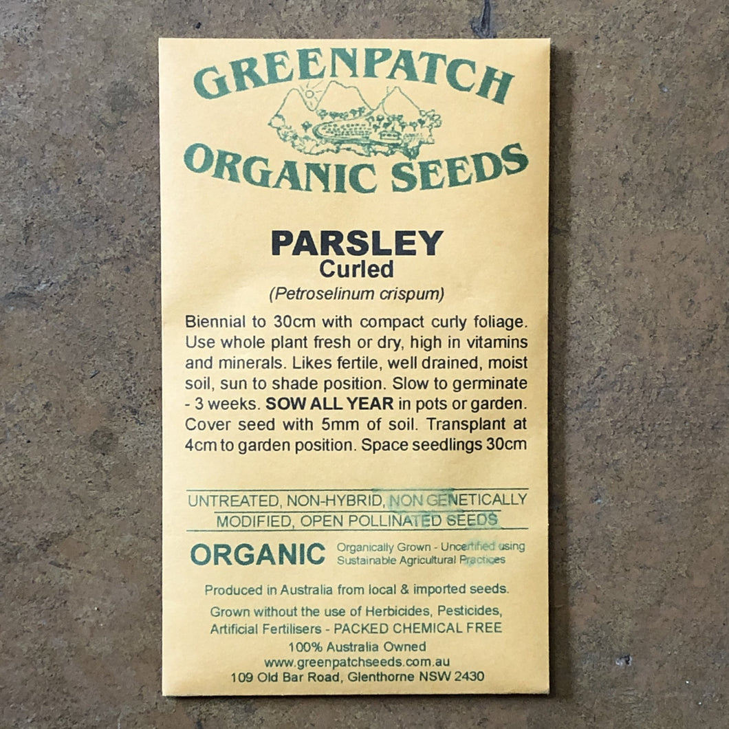 Parsley 'Curled' Greenpatch Seeds