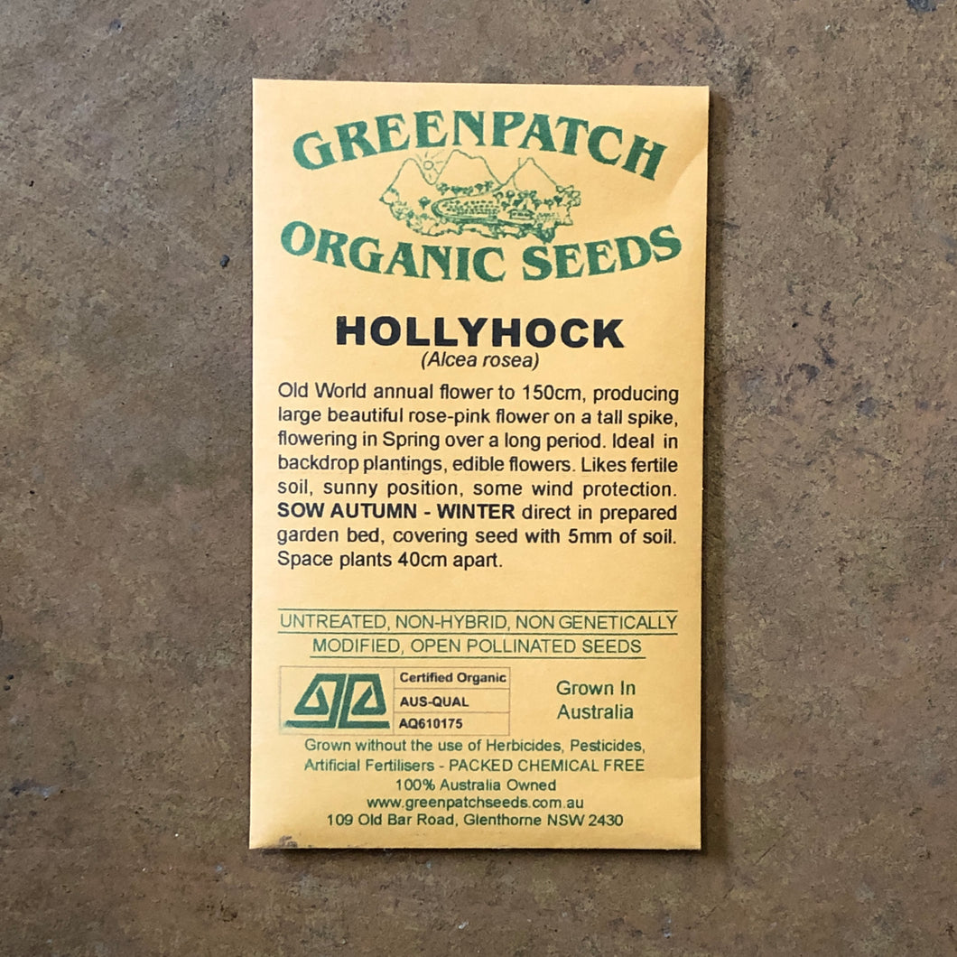 Hollyhock Greenpatch Seeds