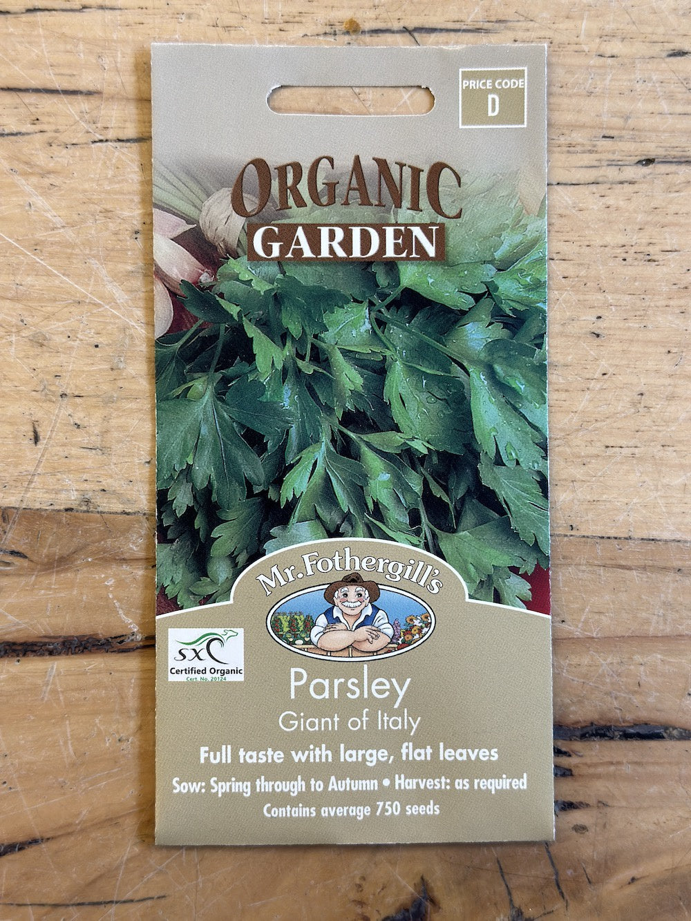Parsley 'Giant of Italy' Organic Seeds