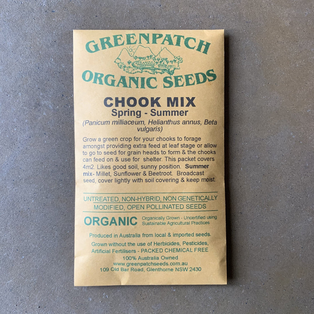 Chook Forage Mix - Spring/Summer Greenpatch Seeds