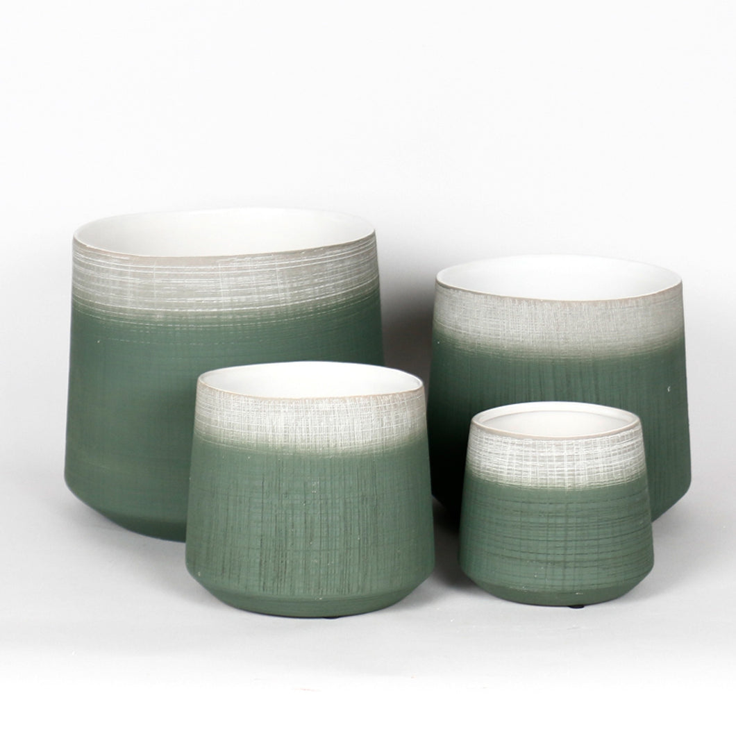 Horizon Collection Pots - Denim Mint
