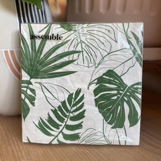 Fronds 20 Pack 3 Ply 33cm Napkin