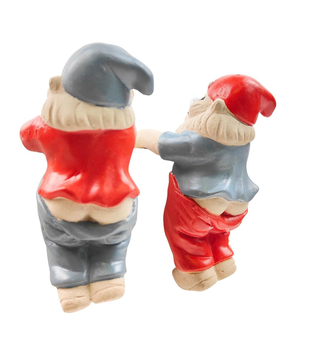 Gnome with Pants Down Pot Hanger Blue or Red